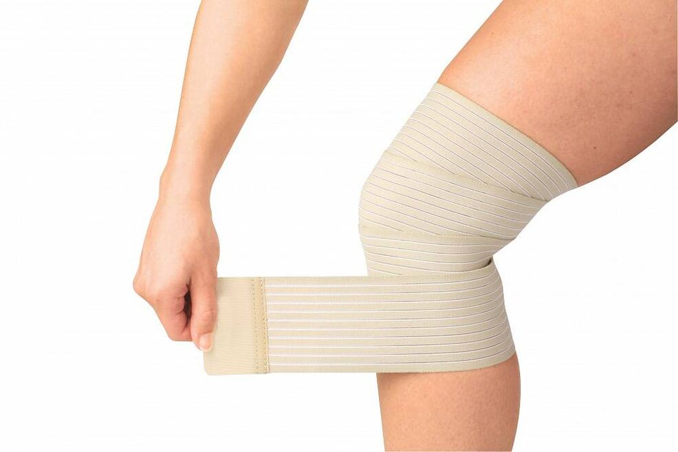 elastická bandáž kolena